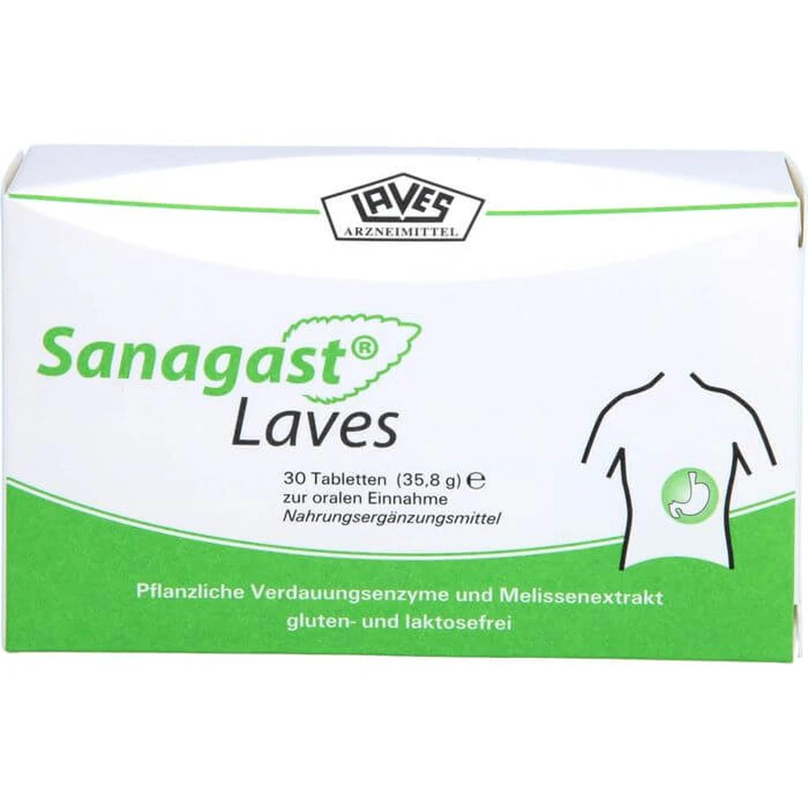 SANAGAST Laves Comprimés 30 St.