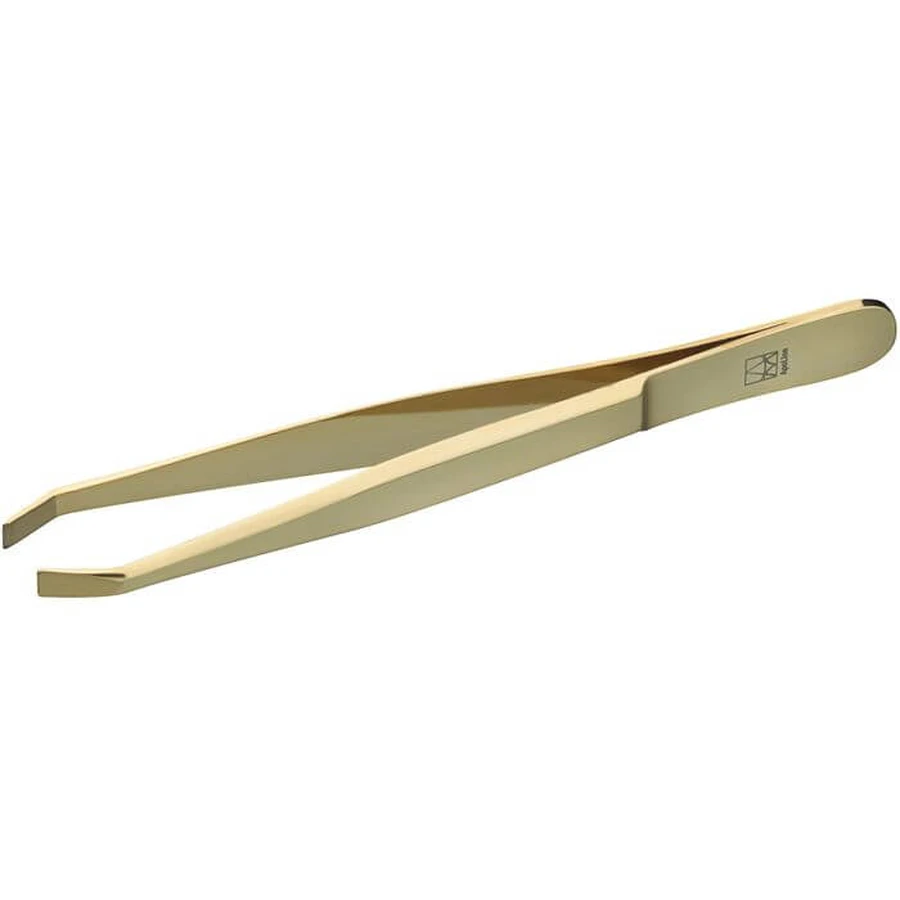 APOLINE Eyebrow tweezers 9 cm gold-plated 1 pc.