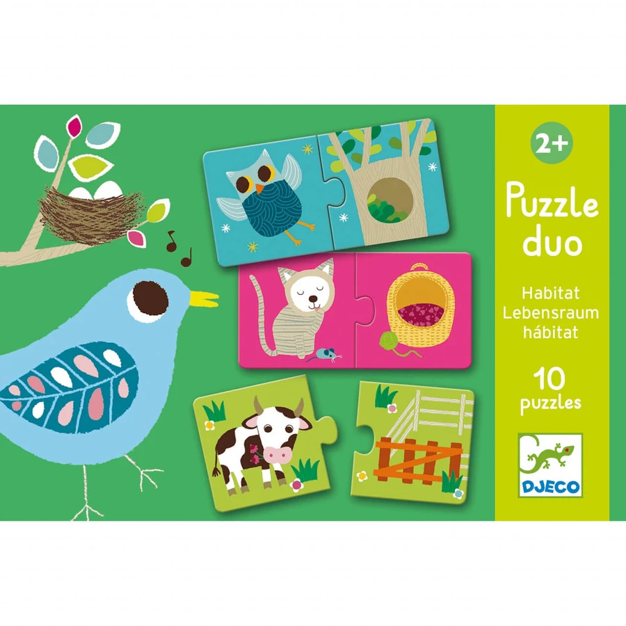 Puzzle dúo Djeco Habitat