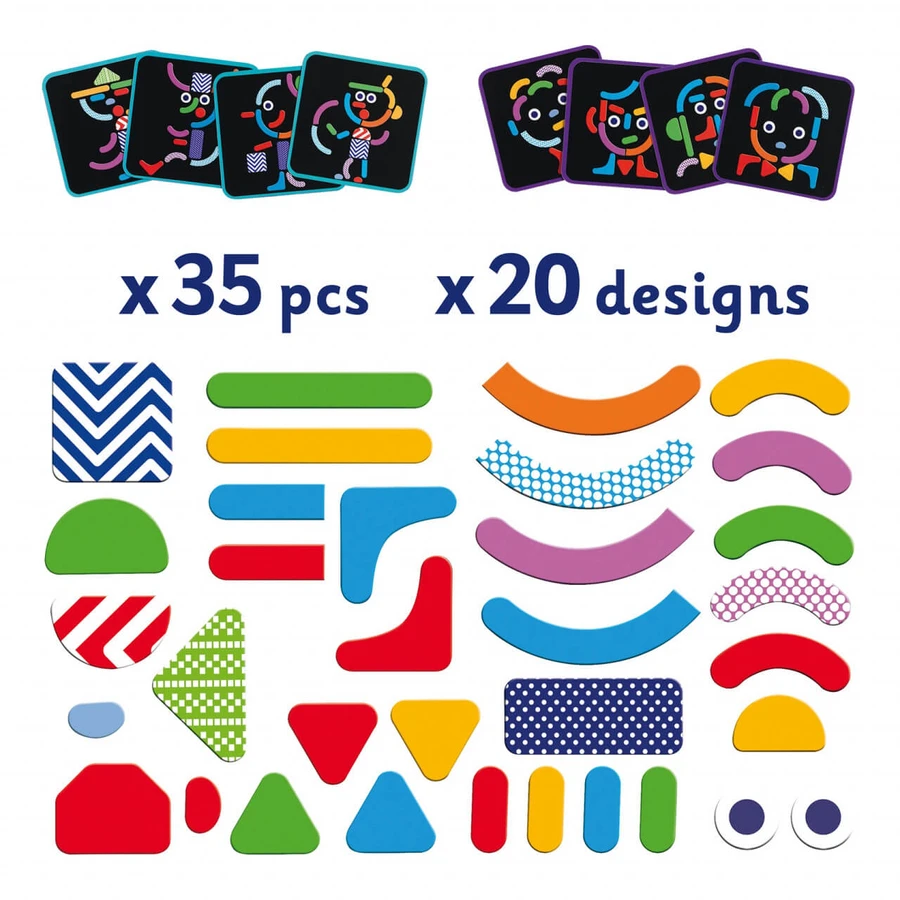 Geobonhomme game with magnets Djeco