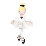 Ballerina Anais, 35 cm, tessuto, bianco