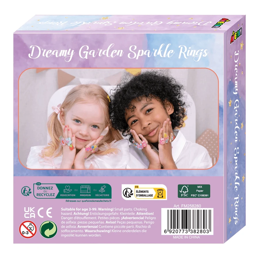 Set di anelli scintillanti "Dream Garden" di Fancy Me