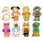 Jeu Djeco Magnets Animaux en costume