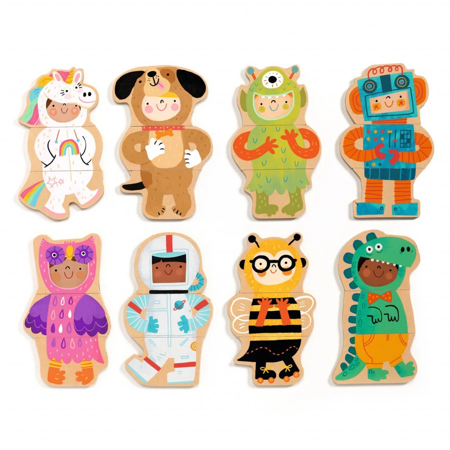 Jeu Djeco Magnets Animaux en costume