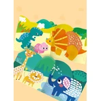 Mosaïque Mon premier livre d'histoires - Animaux sauvages