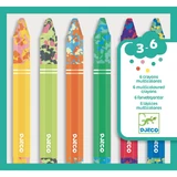 Multicolored wax crayons