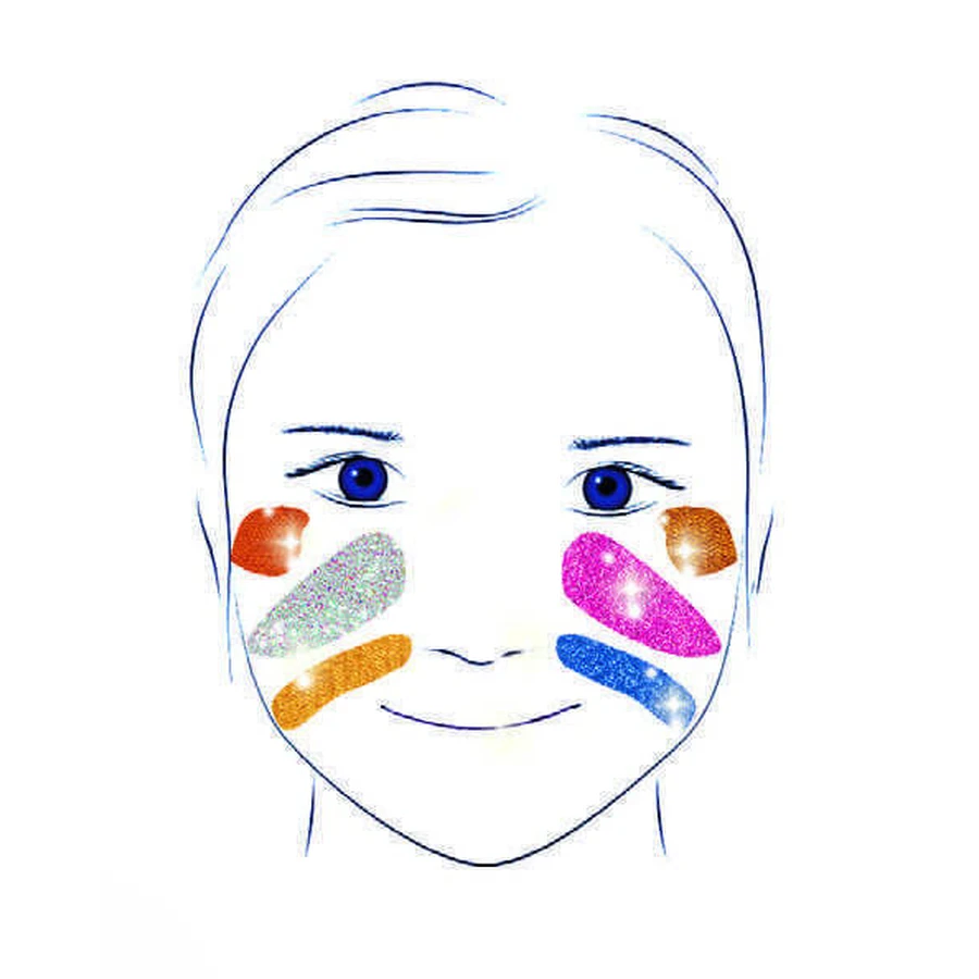 Couleurs de maquillage Djeco non allergènes, métalliques
