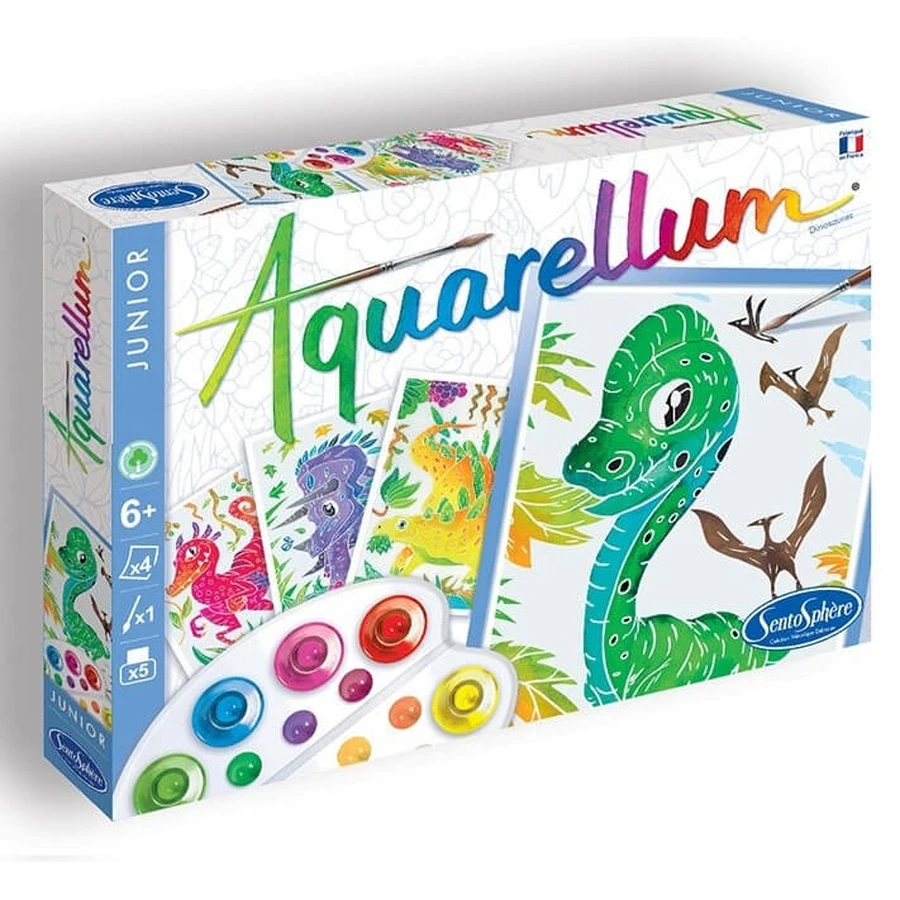Painting set - Aquarellum Junior Dinosaurs - Sentosphere