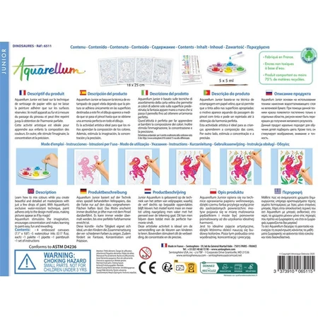 Painting set - Aquarellum Junior Dinosaurs - Sentosphere