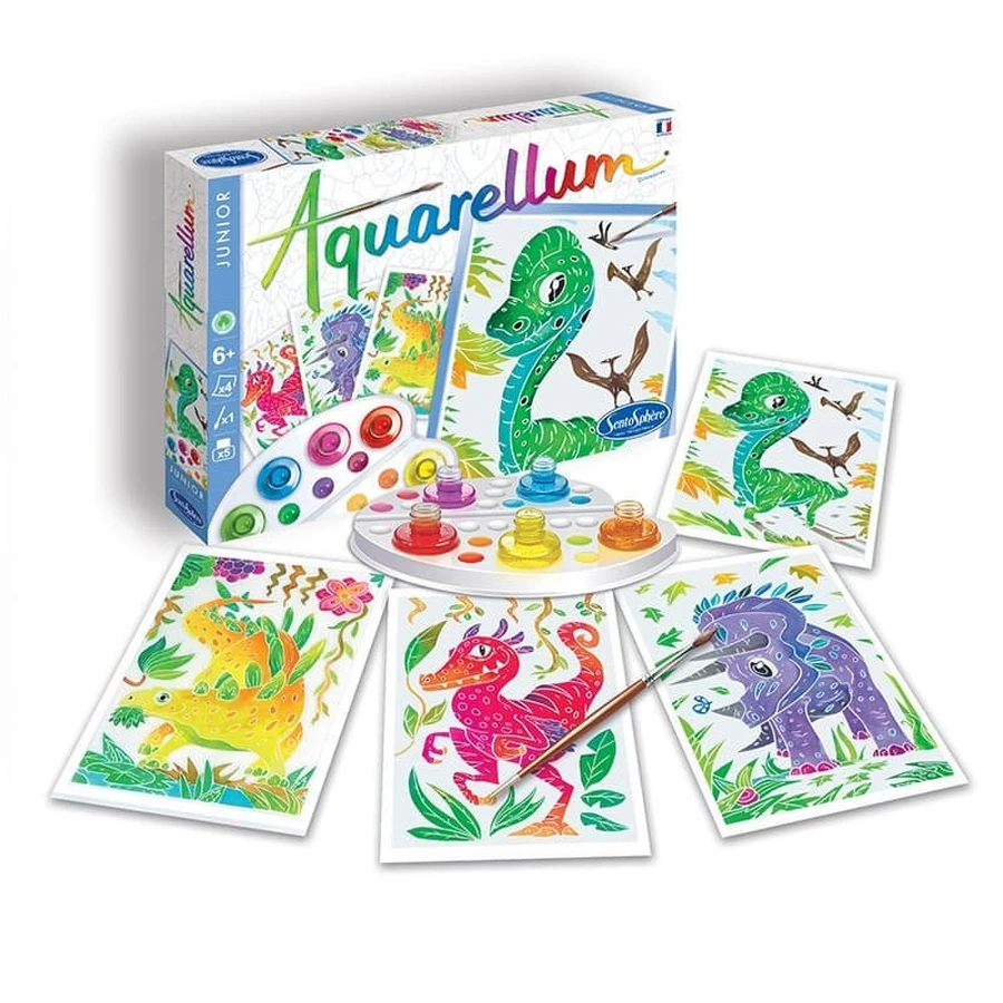 Painting set - Aquarellum Junior Dinosaurs - Sentosphere