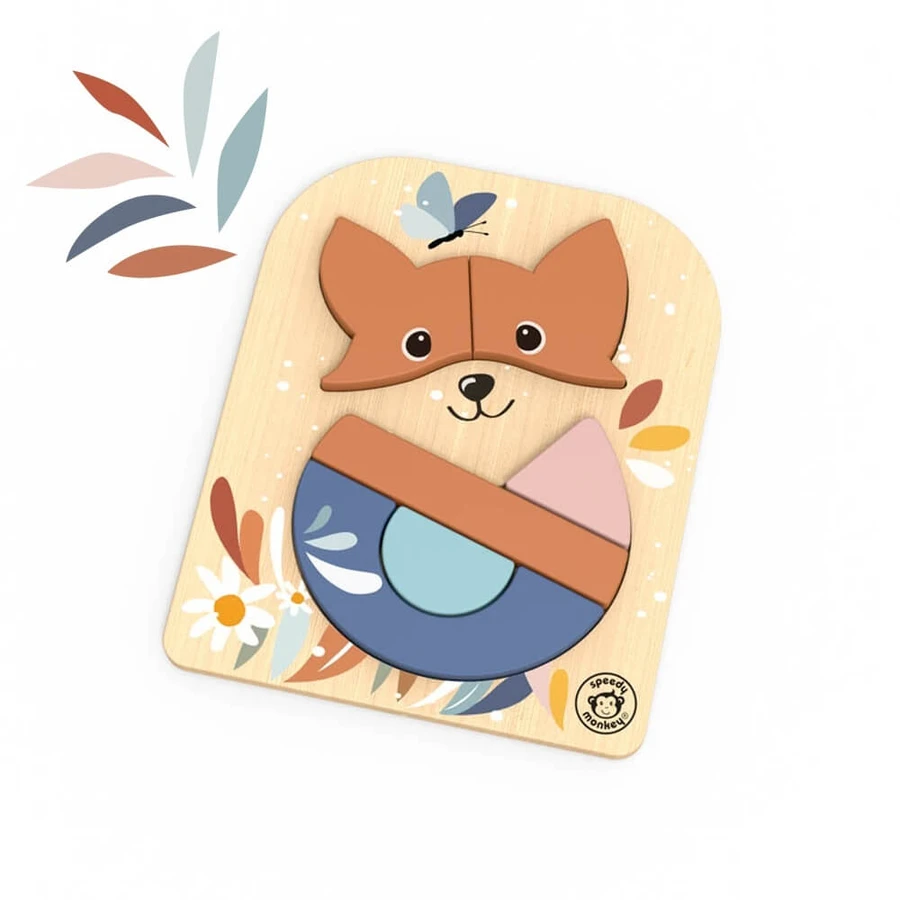 Holzpuzzle Fox Fox, Speedy Monkey