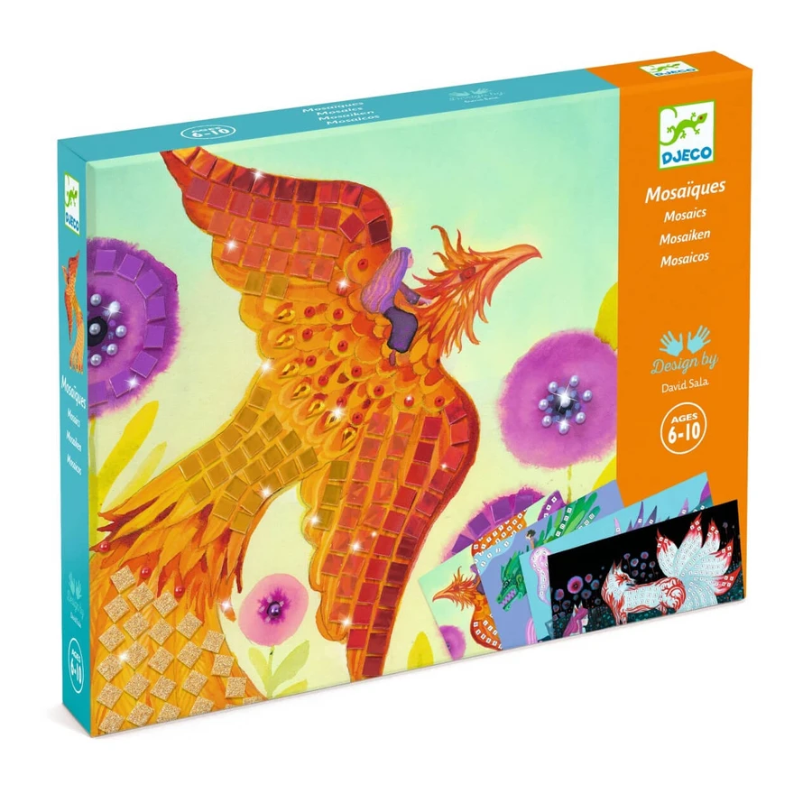 Gioco creativo a mosaico Creature mitiche, Djeco