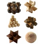 Woodix 6 houten logica spellen