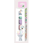 Set di 6 pastelli a cera con perline, Haku Yoka - Colori Macarons