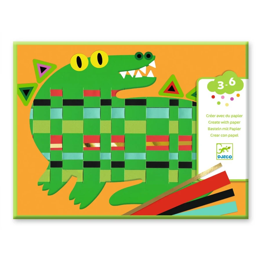Jeu de tissage d'animaux créatifs, Djeco