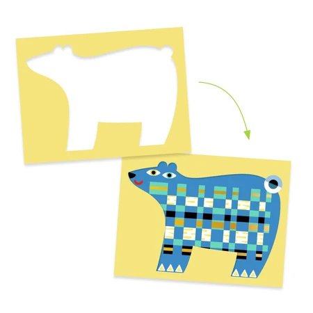 Jeu de tissage d'animaux créatifs, Djeco