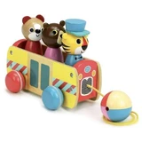 Bus with passengers to ride