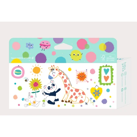 Set de 5 marqueurs lavables - couleurs pastel, Haku Yoka