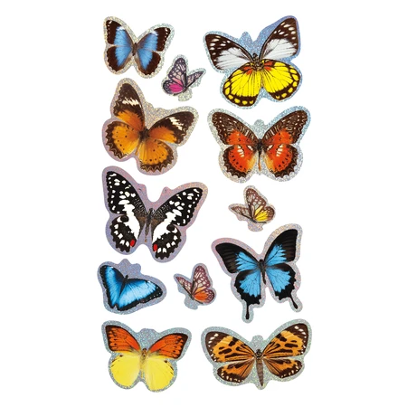 Abtibilduri 3D - Fluturi, colectia Creatii Naturale