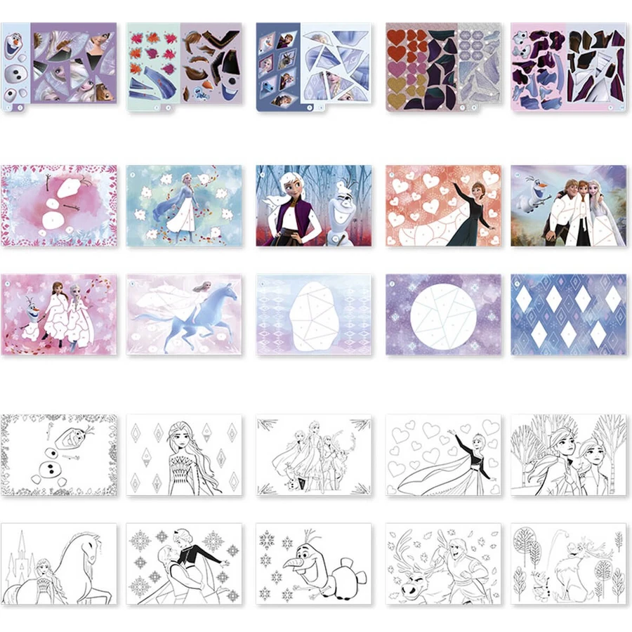 Zestaw kreatywny z naklejkami, naklejkami z cyframi, Disney Frozen: ceny i cechy