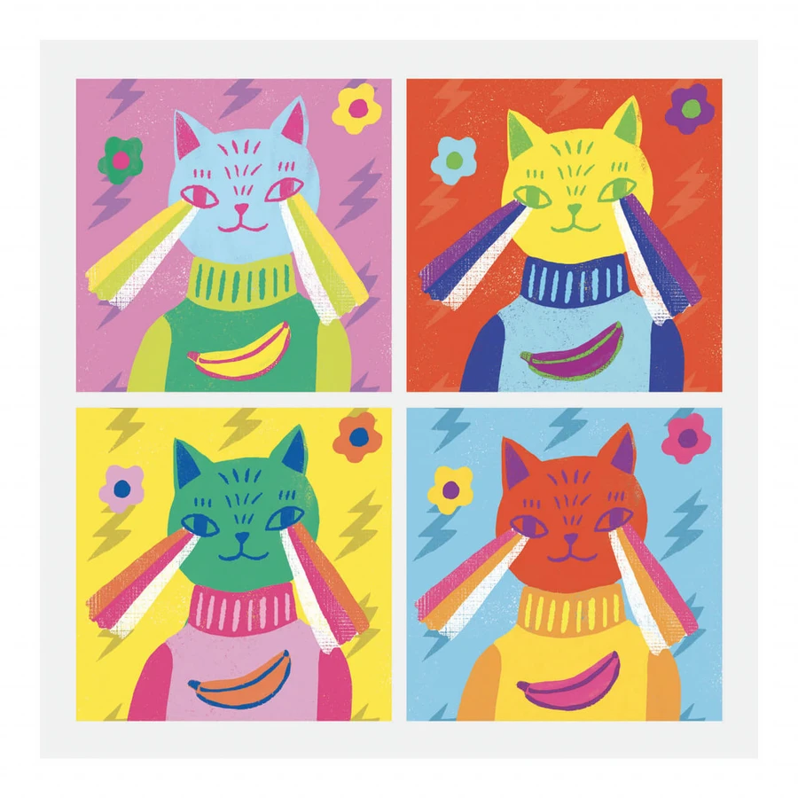 Ispirato a Andy Warhol, collage Djeco