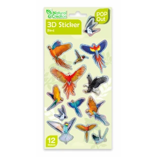 Abtibilduri 3D - Pasari, colectia Creatii Naturale