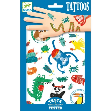 Djeco Tattoos Animals with a mouth