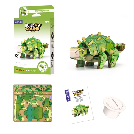 3D-Sound-Puzzle - Ankylosaurus, Build 'n' Sound