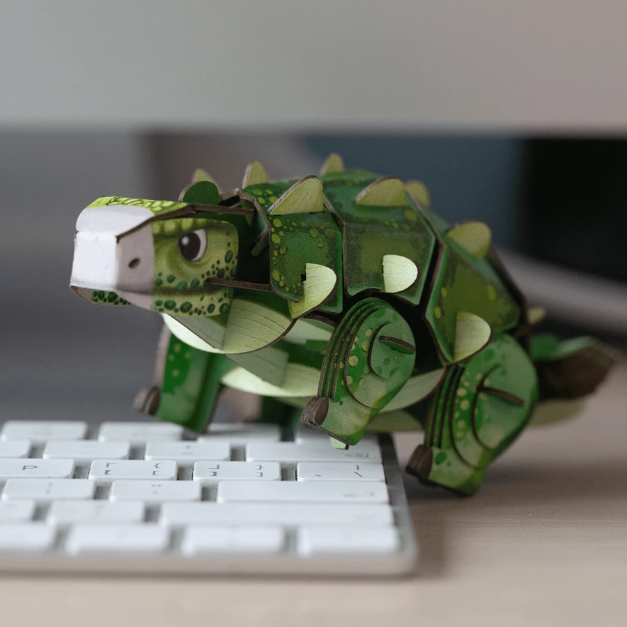 3D-Sound-Puzzle - Ankylosaurus, Build 'n' Sound