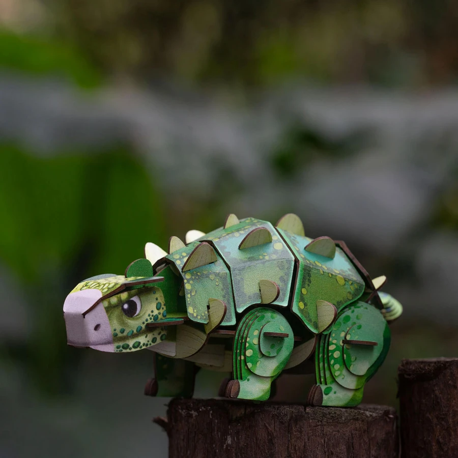 3D-Sound-Puzzle - Ankylosaurus, Build 'n' Sound