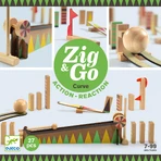 Zig and Go Djeco, zestaw konstrukcyjny z 27 elementami, największa piłka: ceny i cechy