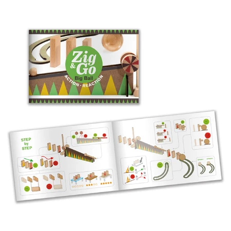 Zig and Go Djeco, zestaw konstrukcyjny z 27 elementami, największa piłka: ceny i cechy