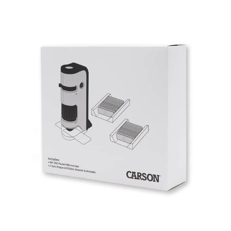Przenośny mikroskop LED i UV z adapterem do smartfona, zawiera 24 przygotowane szkiełka, powiększenie 100-250x, MicroFlip: ceny i cechy