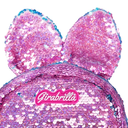 Ghiozdan Girabrilla Bunny – model Iepuraș cu paiete reversibile