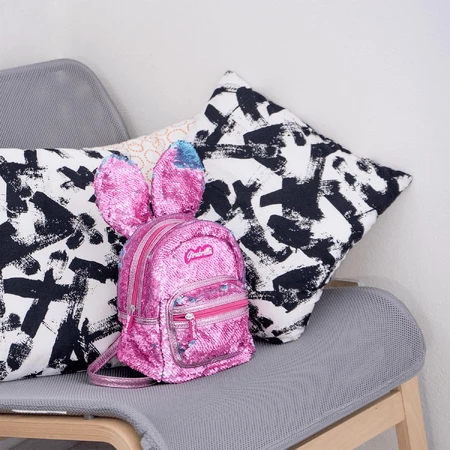 Ghiozdan Girabrilla Bunny – model Iepuraș cu paiete reversibile