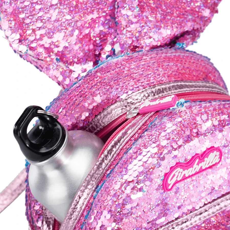 Ghiozdan Girabrilla Bunny – model Iepuraș cu paiete reversibile