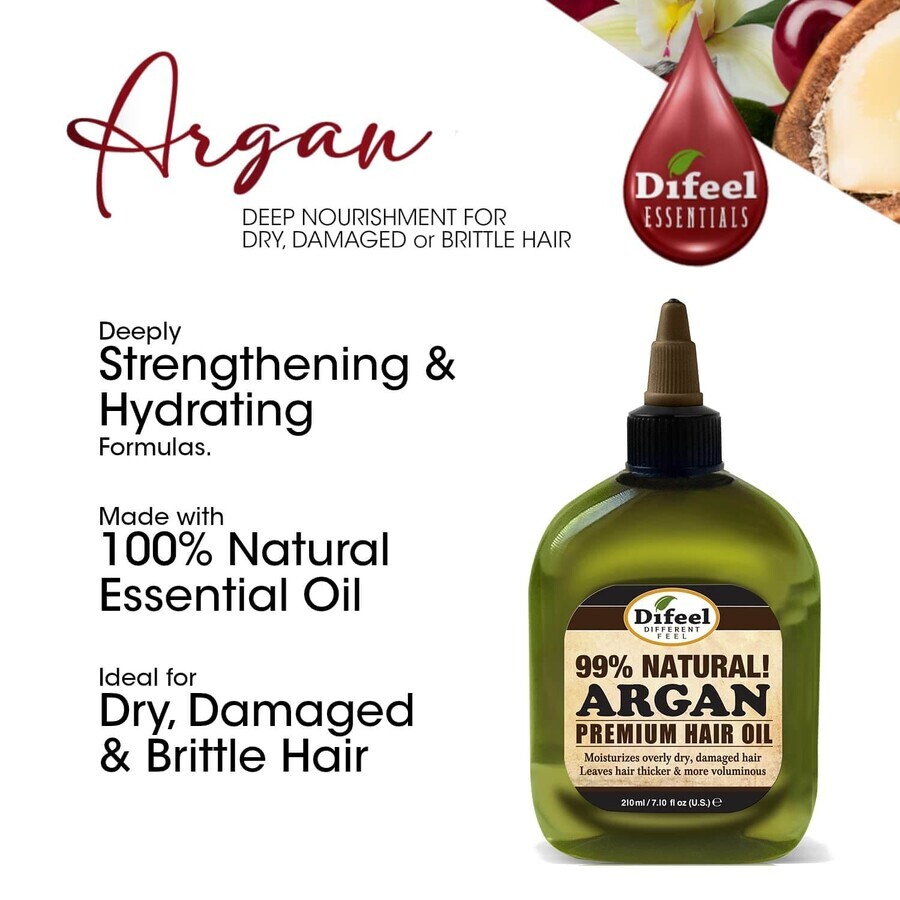 Argan Haaröl x 75 ml, Difeel