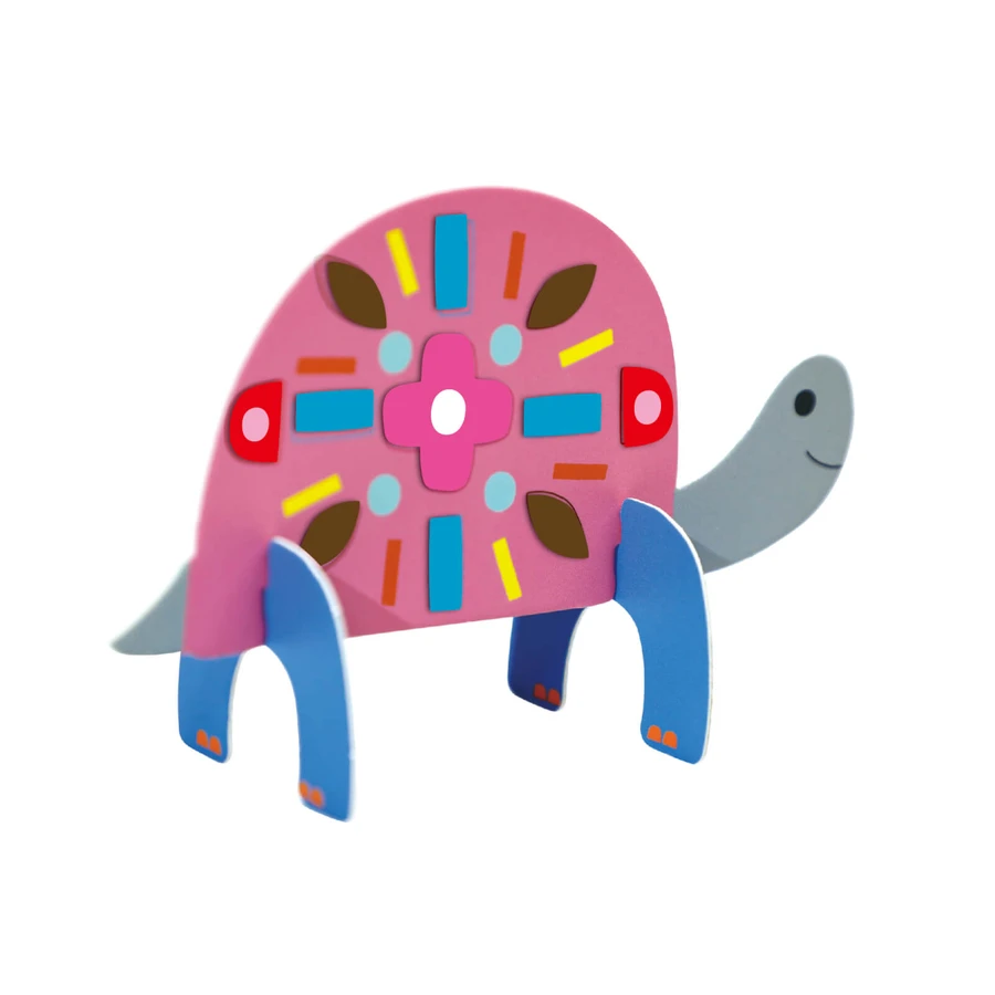 Joc creativ Stick'N'Play cu scene 3D si stickere repozitionabile - Gradina Secreta