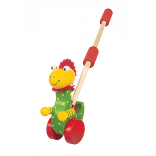 Jouet à pousser dinosaure, Orange Tree Toys