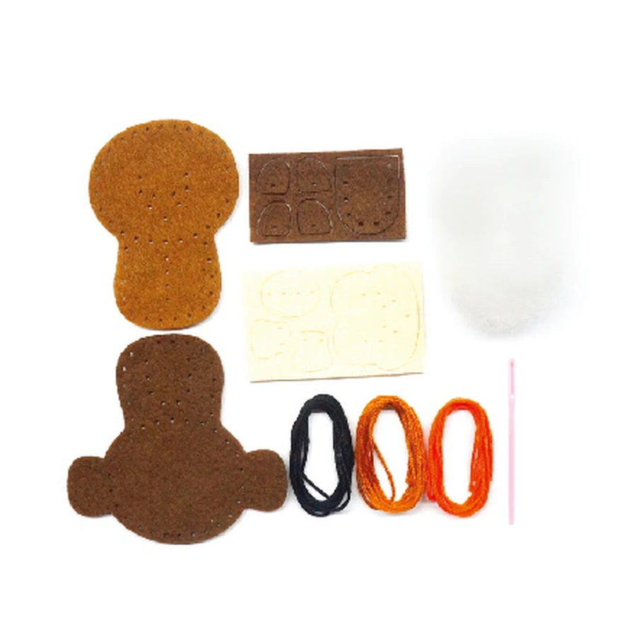Set per il cucito fai da te - decorazione per matite - Scimmia