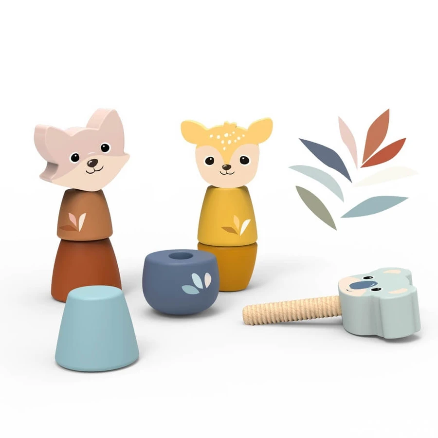 Interactive animal toy with screw, Speedy Monkey