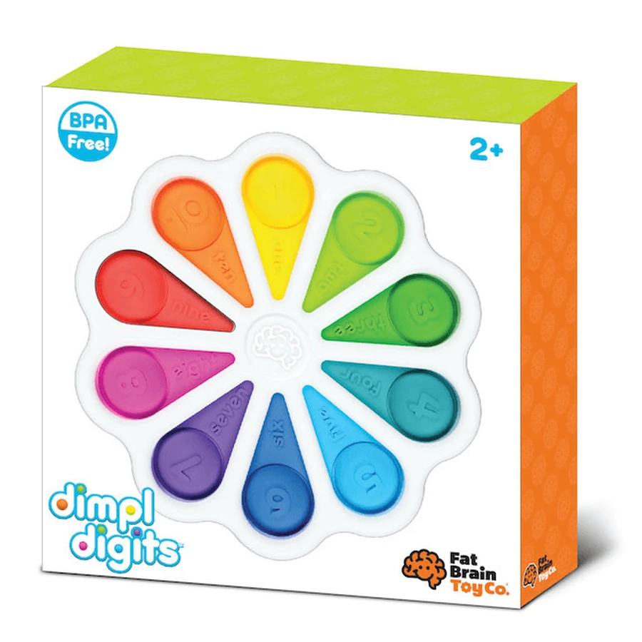 Dimpl Digits - Jouet sensoriel avec bulles de chiffres en silicone