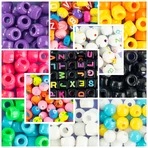 Kit créatif DIY - colliers et bracelets avec perles fluorescentes, 500 pièces, ABC Beads