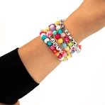 Kit créatif DIY - colliers et bracelets avec perles fluorescentes, 500 pièces, ABC Beads