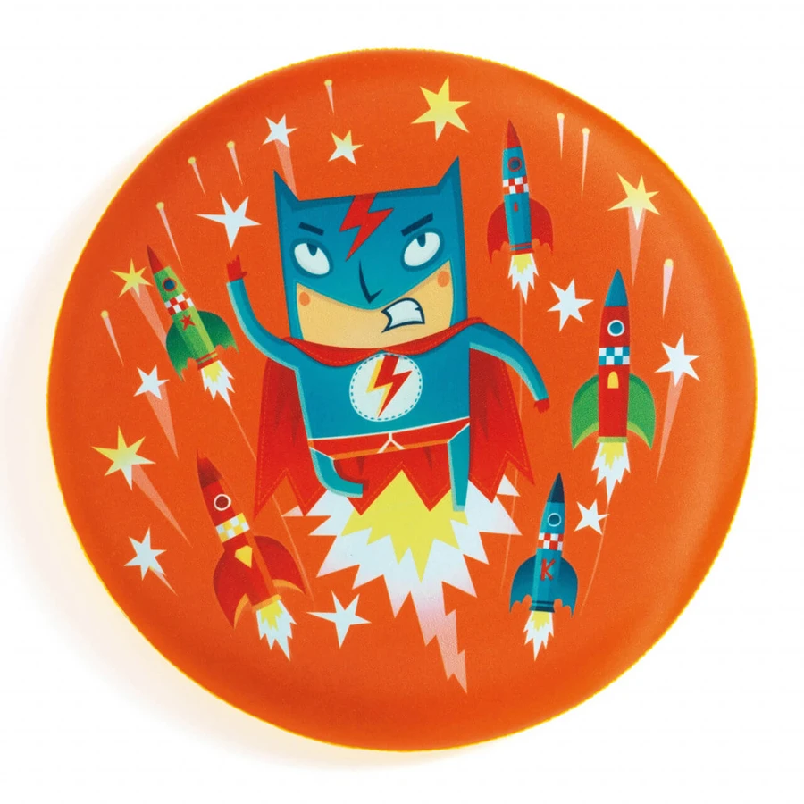 Disc frisbee Djeco, Hero in flight