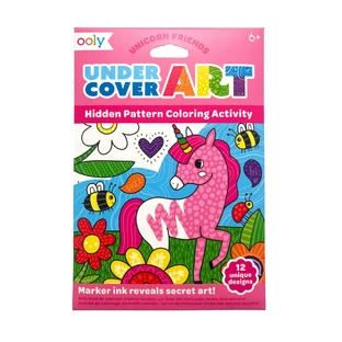Coloring set with secret patterns Undercover Art - Unicorns