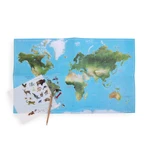 Übertragungsspiel Karte der Welt, Moulin Roty