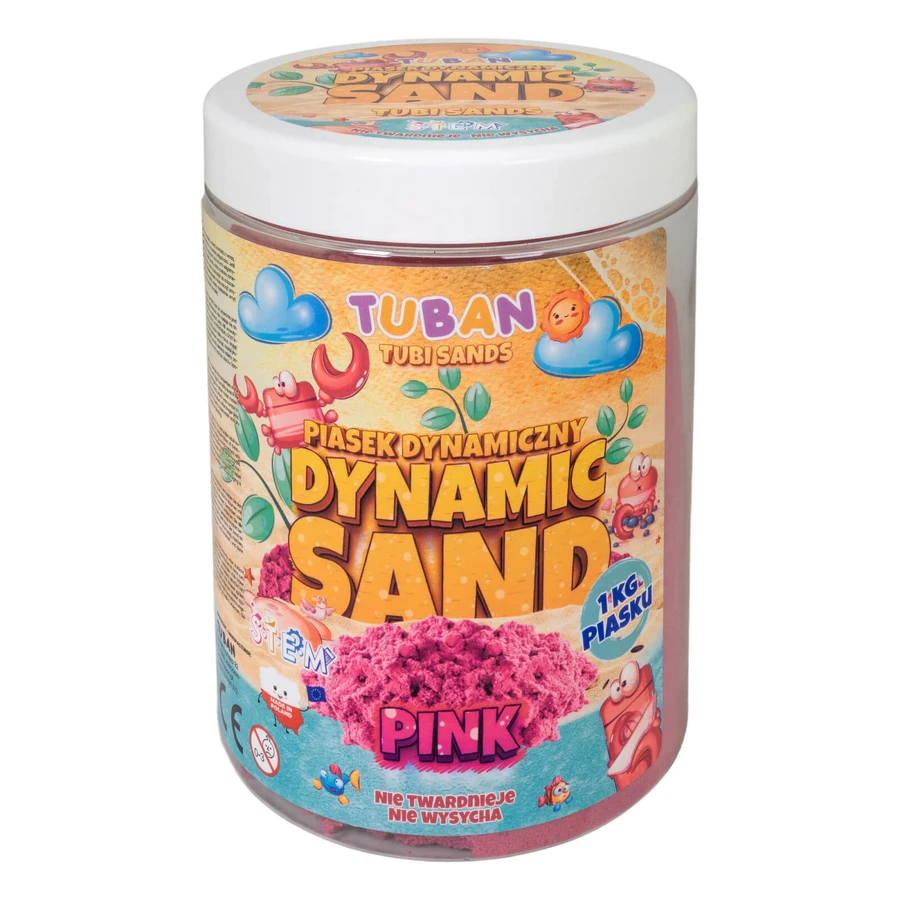 Nisip senzorial modelabil - roz, 1 kg