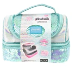 Girabrilla lunch box - quilted thermal box with reversible sequins and waterproof interior