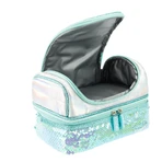 Girabrilla lunch box - quilted thermal box with reversible sequins and waterproof interior